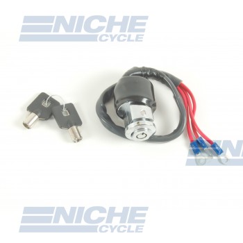 Harley Davidson Dyna Style XL FX Round Key Ignition Switch - 3 Wire 07-64063