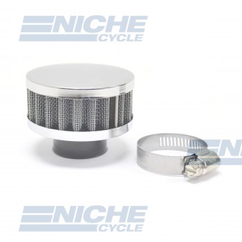 32MM Chrome End Cap Air Filter 12-50332