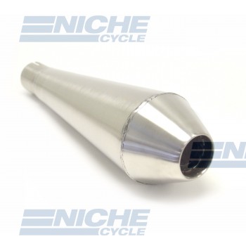 Reverse Cone 12" - Stainless Steel 1.5" Inlet ID - Brushed NCS-1500-12-SS