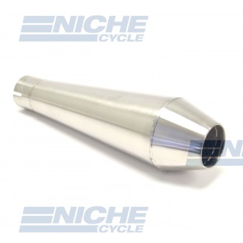 Reverse Cone 12" - Stainless Steel 1.75" Inlet ID - Brushed NCS-1750-12-SS