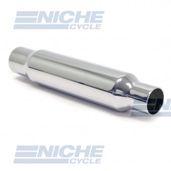 12" Chrome Shorty Canister Muffler 80-03310