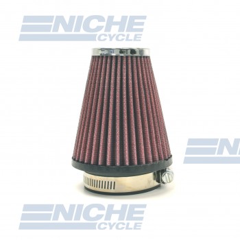 Universal Motorcycle High Performance Tapered Air Filter 2-1/4"" Inlet RC-1250-01