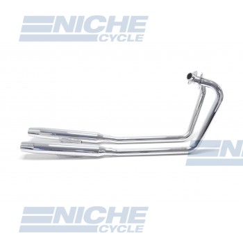 Yamaha XS650 MAC 2-Into-2 Chrome Taper Exhaust System 004-0121
