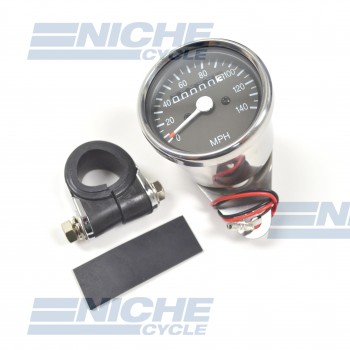 Mini Speedometer Gauge 140 MPH - 2:1 Ratio 58-43672