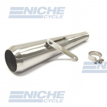 Reverse Cone Megaphone Can Bushed Stainless Steel - No Baffle  NCS-4029-SS
