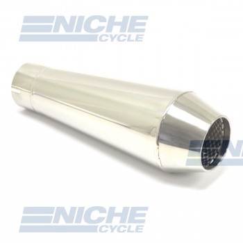Reverse Cone 12" - Stainless Steel 2.5" Inlet ID - Polished NCS-2500-12-PS