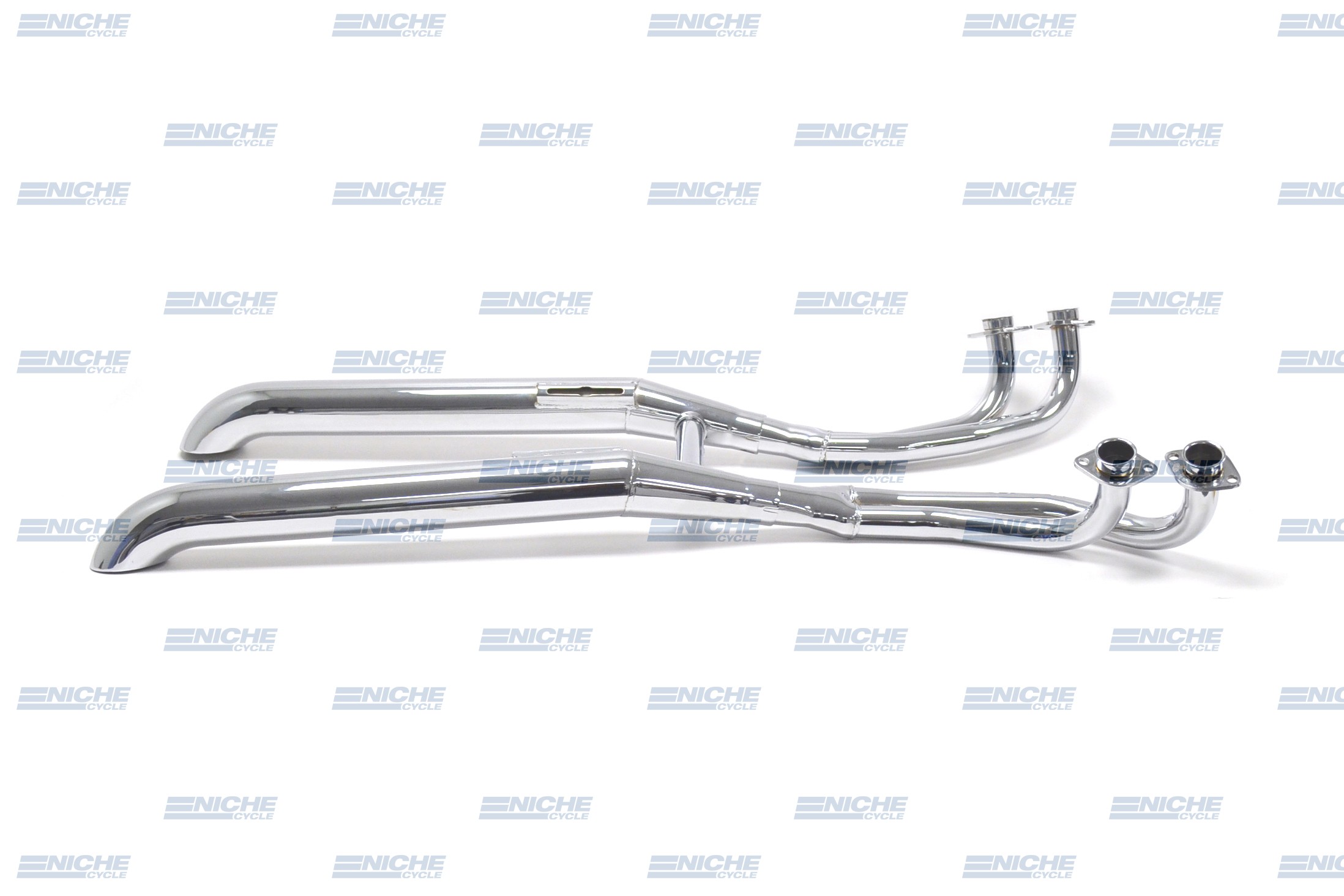 Honda GL1000 Gold Wing 75-79 4-Into-2 Chrome Turndown Exhaust System 001-1718