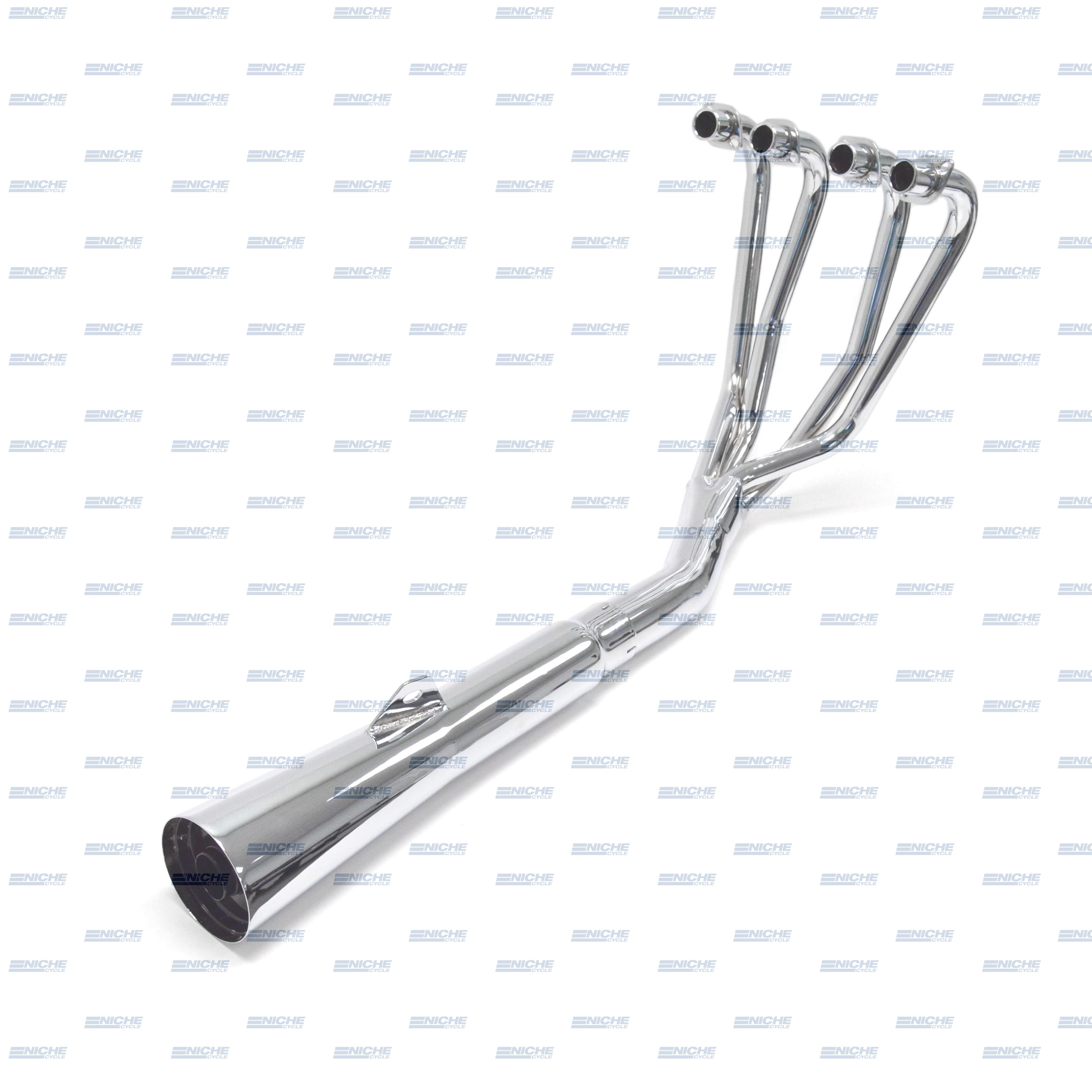 Suzuki GS550 81-82 MAC 4-Into-1 Black Canister Exhaust System 203-0401 by Niche Cycle Supply 