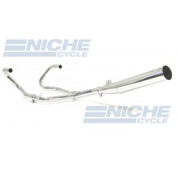 BMW 1980-1985 RS & RT w/ Thermostat 2-Into-1 Chrome Megaphone Exhaust System 006-0903