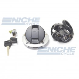 Suzuki GSX-R1000 SV650 SV1000 Locking Gas Cap & Ignition Set w/ Keys 37000-16840