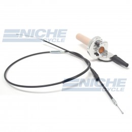 Quick Action Throttle Assembly With Cable - Polished 44-97761