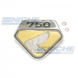 Gold Honda CB750 Right Side Cover Wing Emblem 87123-300-020G