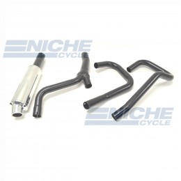 BMW R Model MAC Competition Race 2-Into-1 Black Canister Exhaust System AC6-0903