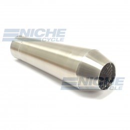 Reverse Cone 12" - Stainless Steel 2.5" Inlet ID - Brushed NCS-2500-12-SS