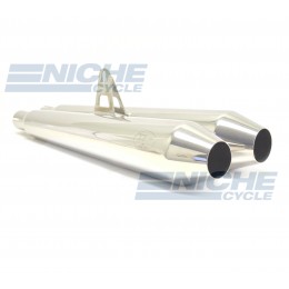 Mag Wheel Bonne 304SS Polished Muffler MC-TP-MWS