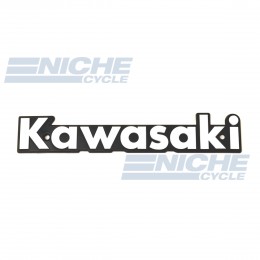 Classic Kawasaki Tank Badge White/Black 43-95910