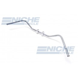 Handlebar - 1" Med Western Chrome-Dimp 07-12556