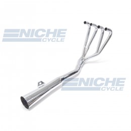 Honda CB500/4 CB550 MAC 4-Into-1 Chrome Megaphone Exhaust System 001-0601