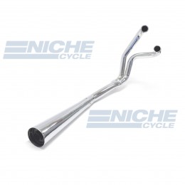 Yamaha XJ/XS 400 Seca/Maxim 2-Into-1 Chrome Megaphone Exhaust System 004-1103