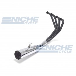 Honda CB350/4 Four MAC 4-Into-1 Black,Chrome Canister Exhaust System 801-0401