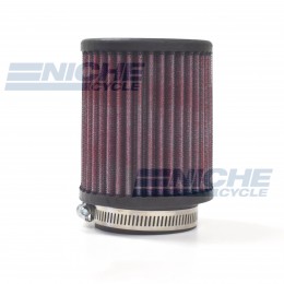Round Straight Air Filter - 58mm Red JR-60-01