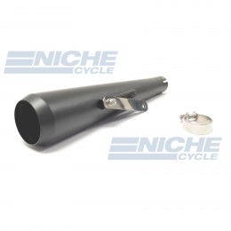 Reverse Cone Megaphone Can Black Stainless Steel - No Baffle  NCS-4029-BS
