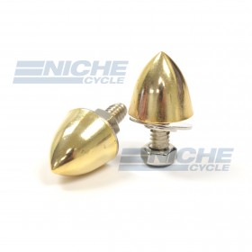 Gold License Plate Bolt and Nut Set