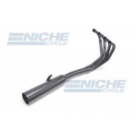  Honda CB400F 75-77 MAC 4-Into-1 Black Canister Exhaust System