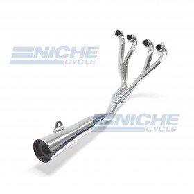  Honda CB700 SC Nighthawk 700 4-Into-1 Chrome Megaphone Exhaust System