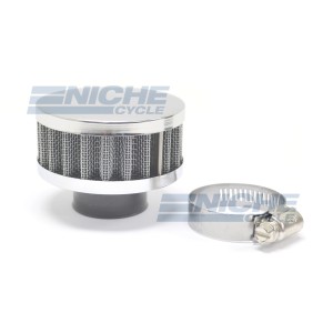 32MM Chrome End Cap Air Filter 12-50332