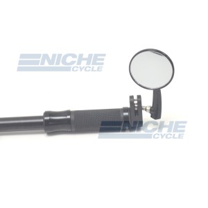 Bar End Mirror - Black 3" Right 20-34041