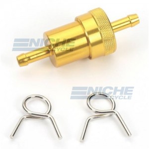 Fuel Filter- Inline CNC Gold 5/16" 14-34434