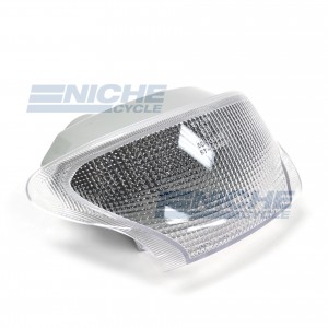 Taillight Triumph Clear w/Red LED 62-84791L