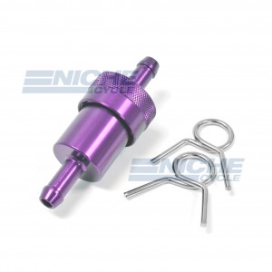 Fuel Filter- Inline CNC Purple 5/16" 14-34433