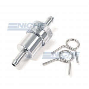 Fuel Filter- Inline Die-Cast Chrome 5/16 14-34460