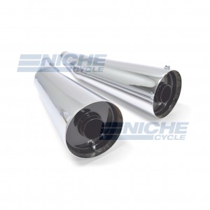 BMW Twin Models 85-87 Whispertone Motorcycle Mufflers Megaphone Chrome  006-0327