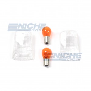 Suzuki Turn Signal Lense w/Bulbs 59-21441