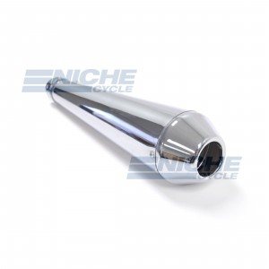 17" Chrome Tunable Shorty Reverse Cone Muffler 80-84038