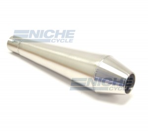 Reverse Cone 12" - Stainless Steel 1.375" Inlet ID - Brushed NCS-1375-12-SS