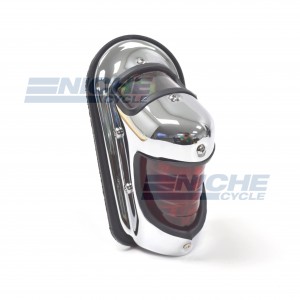 Beehive Fender Mounted Taillight Chrome 62-21610