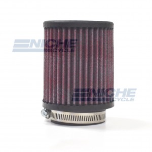 Round Straight Air Filter - 58mm Red JR-60-01