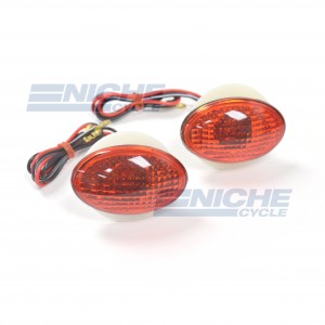 Small Cateye Deco Light Set - Dual Filament Red 61-81984