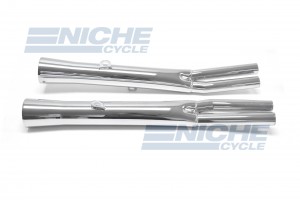 Kawasaki KZ900 Performance Exhaust Motorcycle Mufflers Flare Tip Chrome  002-0411