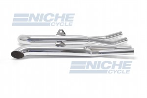 Honda CB750 K & Custom Performance Exhaust Motorcycle Mufflers Turnout Chrome  001-1610