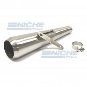 Reverse Cone Megaphone Can Bushed Stainless Steel - No Baffle  NCS-4029-SS