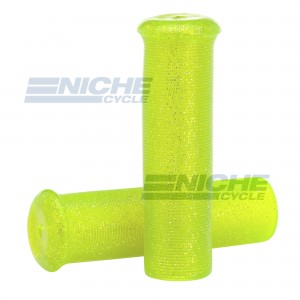 Grip Set - Metal Flake 7/8"x120mm -  Yellow/Green 42-21125