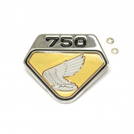 Gold Honda CB750 Right Side Cover Wing Emblem