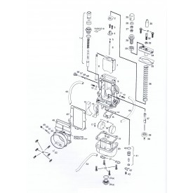 Mikuni TM34-2 Exploded View - Replacement Parts Listing