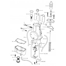 Mikuni TM35-1 Exploded View - Replacement Parts Listing