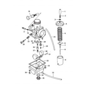 Mikuni VM24-512 Exploded View - Replacement Parts Listing